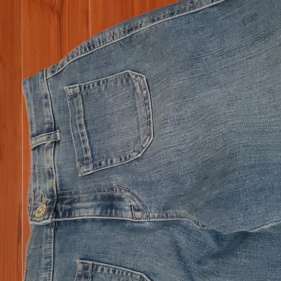 Style & Co High Rise Patch-Pocket Flared Jeans Blue Size 6 - Picture 3 of 12